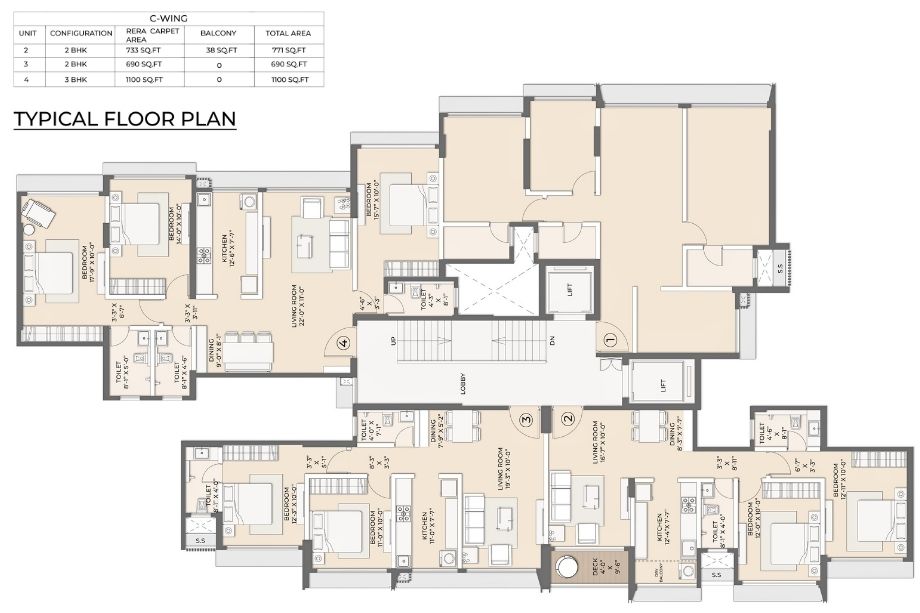 Arkade-Pearl-Typical-Floor-Plan-Wing-C